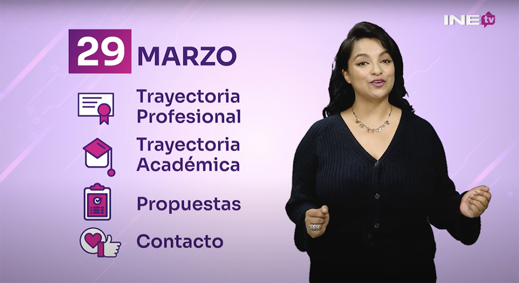 Mujer hablando de la Captura de la información en el Sistema Conóceles